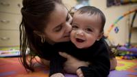 woman and baby
